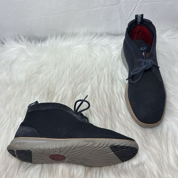 UGG Union. Chukka Men's Navy Hyper Weave Casual Shoe Sz 9 - Picture 2 of 7